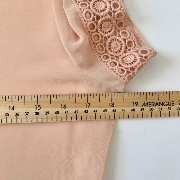 Asos Sheer Lace Button Up Short Sleeve Blouse Dollette Coquette Girly Feminine - Picture 8 of 10